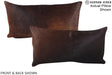 Chocolate 12"x22" Brazilian Cowhide Pillow #A15636 by Hudson Hides