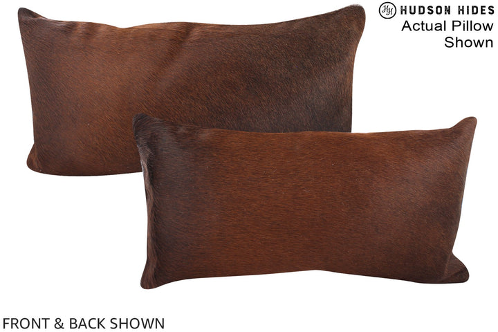Chocolate 12"x22" Brazilian Cowhide Pillow #A15658 by Hudson Hides