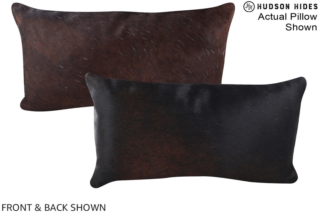 Chocolate 12"x22" Brazilian Cowhide Pillow #A15668 by Hudson Hides