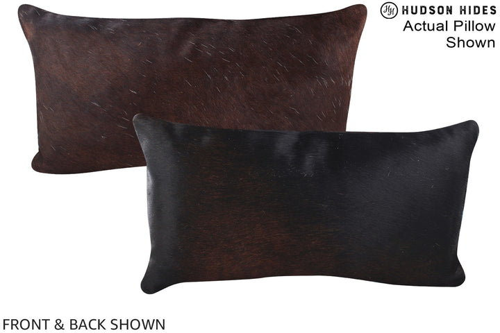 Chocolate 12"x22" Brazilian Cowhide Pillow #A15668 by Hudson Hides