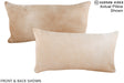 Beige 12"x22" Brazilian Cowhide Pillow #A15674 by Hudson Hides