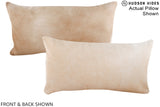 Beige 12"x22" Brazilian Cowhide Pillow #A15674 by Hudson Hides