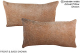Grey with Beige 12"x22" Brazilian Cowhide Pillow #A15676 by Hudson Hides