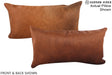 Solid Brown 12"x22" Brazilian Cowhide Pillow #A15685 by Hudson Hides