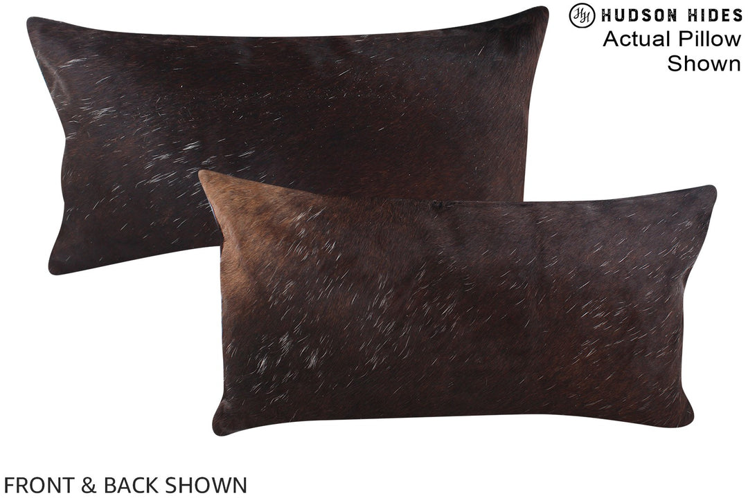 Chocolate 12"x22" Brazilian Cowhide Pillow #A15686 by Hudson Hides