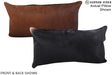 Chocolate 12"x22" Brazilian Cowhide Pillow #A15693 by Hudson Hides