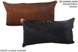 Chocolate 12"x22" Brazilian Cowhide Pillow #A15693 by Hudson Hides