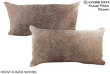 Grey with Beige 12"x22" Brazilian Cowhide Pillow #A15697 by Hudson Hides