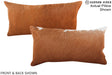 Solid Brown 12"x22" Brazilian Cowhide Pillow #A15712 by Hudson Hides