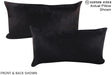 Solid Black 12"x22" Brazilian Cowhide Pillow #A15717 by Hudson Hides