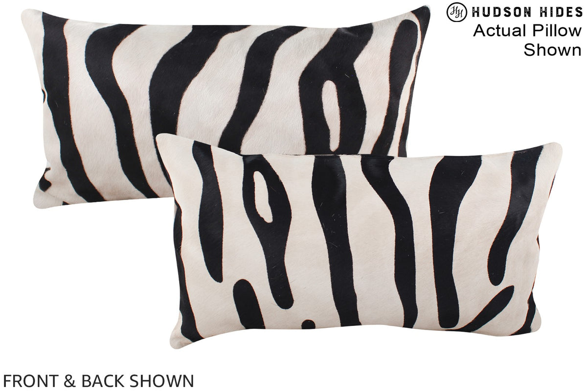 Zebra Cowhide Pillow #A15718