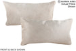 Champagne 12"x22" Brazilian Cowhide Pillow #A15721 by Hudson Hides