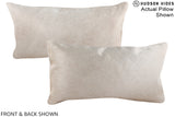 Champagne 12"x22" Brazilian Cowhide Pillow #A15721 by Hudson Hides
