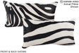 Zebra 12"x22" Brazilian Cowhide Pillow #A15722 by Hudson Hides