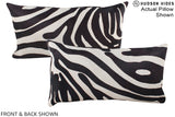 Zebra 12"x22" Brazilian Cowhide Pillow #A15730 by Hudson Hides