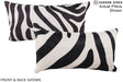 Zebra 12"x22" Brazilian Cowhide Pillow #A15735 by Hudson Hides