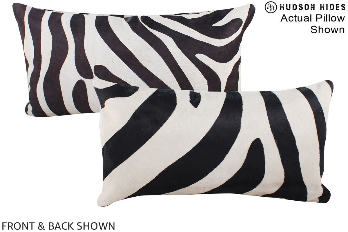 Zebra Cowhide Pillow #A15735