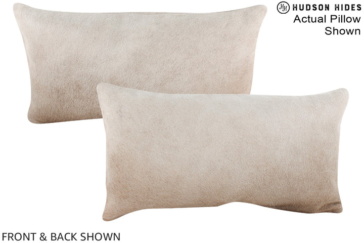Champagne 12"x22" Brazilian Cowhide Pillow #A15749 by Hudson Hides