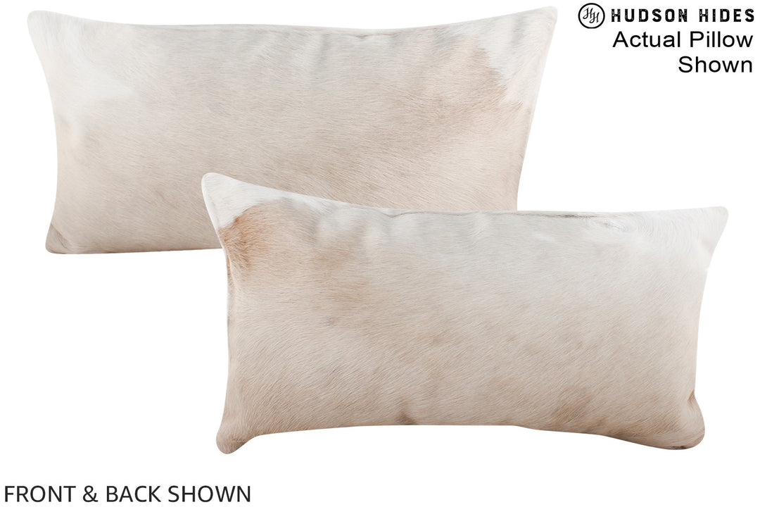 Champagne 12"x22" Brazilian Cowhide Pillow #A15751 by Hudson Hides