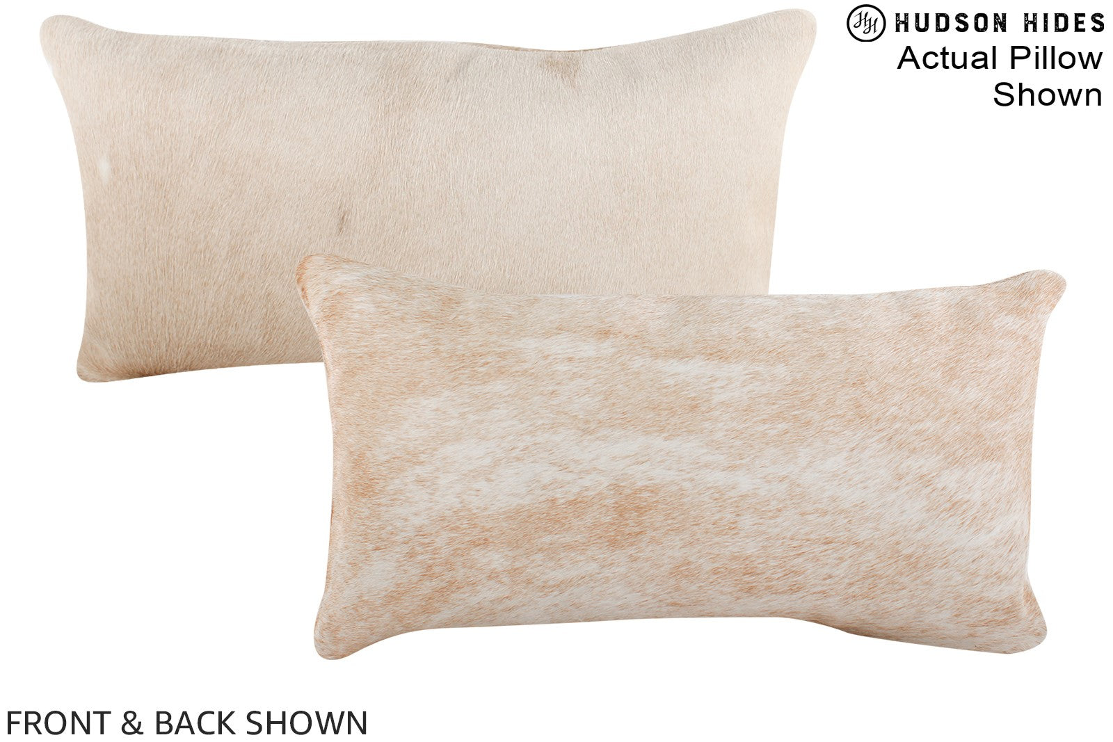 Beige Cowhide Pillow #A15753
