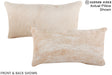 Beige 12"x22" Brazilian Cowhide Pillow #A15753 by Hudson Hides