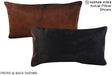 Chocolate 12"x22" Brazilian Cowhide Pillow #A15758 by Hudson Hides