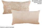 Beige 12"x22" Brazilian Cowhide Pillow #A15762 by Hudson Hides