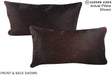 Chocolate 12"x22" Brazilian Cowhide Pillow #A15771 by Hudson Hides