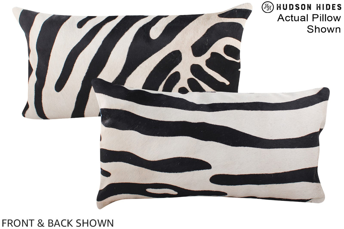 Zebra Cowhide Pillow #A15772