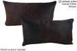 Chocolate 12"x22" Brazilian Cowhide Pillow #A15775 by Hudson Hides