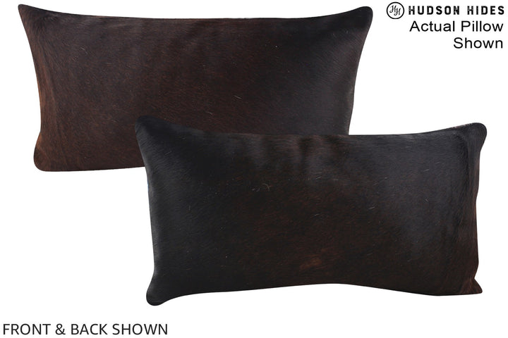 Chocolate 12"x22" Brazilian Cowhide Pillow #A15775 by Hudson Hides