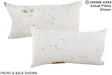 Salt and Pepper Brown 12"x22" Brazilian Cowhide Pillow #A15792 by Hudson Hides