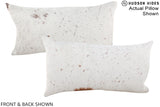 Salt and Pepper Brown 12"x22" Brazilian Cowhide Pillow #A15792 by Hudson Hides