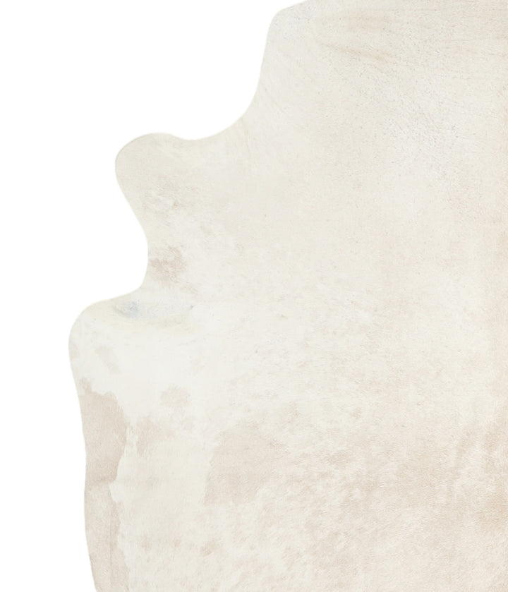 Ivory with Beige X-Large Brazilian Cowhide Rug 7'3"H x 6'1"W #A15796R by Hudson Hides