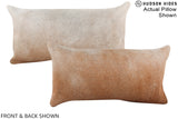 Grey with Beige 12"x22" Brazilian Cowhide Pillow #A15799 by Hudson Hides