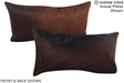 Chocolate 12"x22" Brazilian Cowhide Pillow #A15826 by Hudson Hides