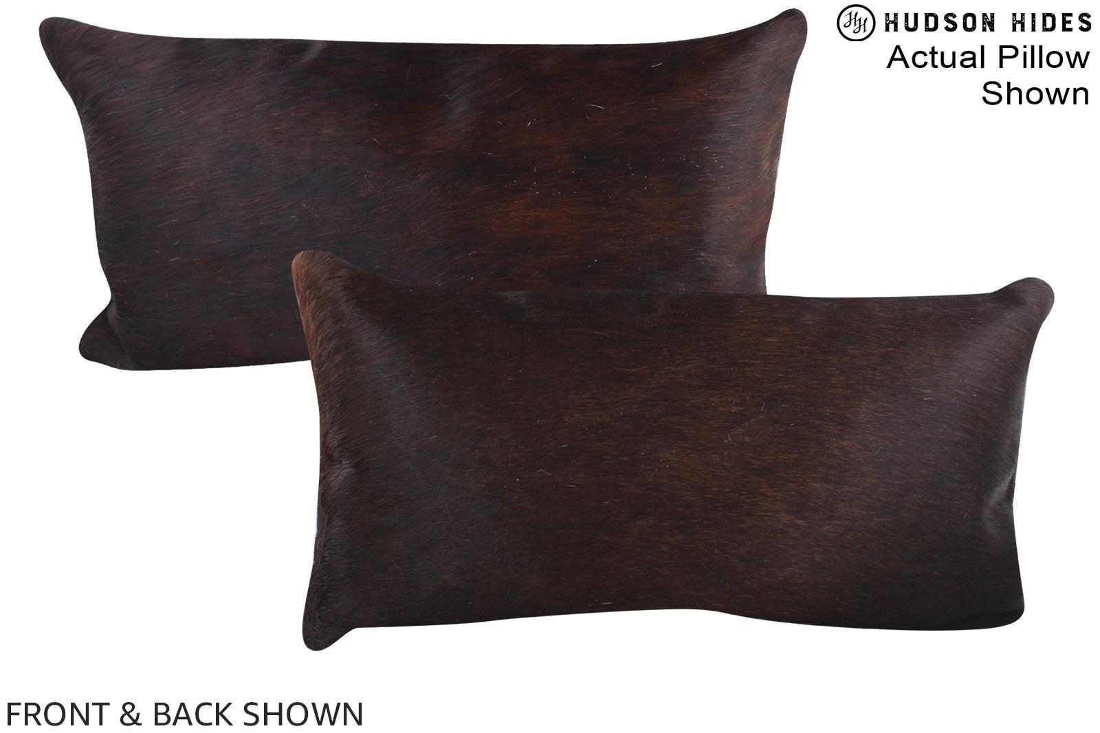 Dark Brindle Cowhide Pillow #A15828