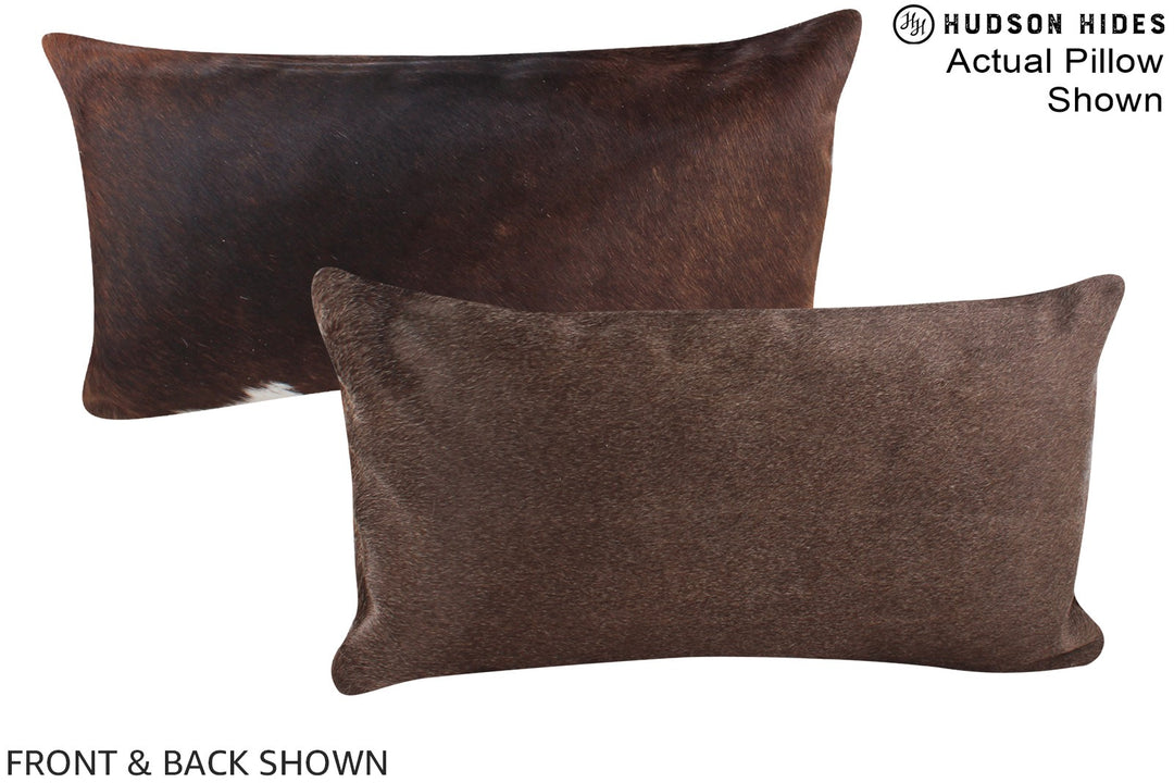 Chocolate 12"x22" Brazilian Cowhide Pillow #A15831 by Hudson Hides