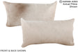 Champagne 12"x22" Brazilian Cowhide Pillow #A15833 by Hudson Hides