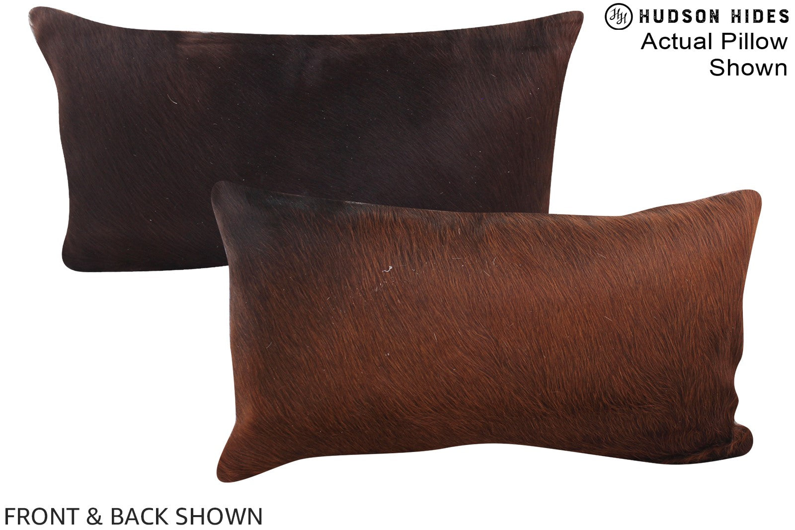 Chocolate Cowhide Pillow #A15835
