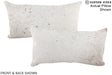 Salt and Pepper Brown 12"x22" Brazilian Cowhide Pillow #A15836 by Hudson Hides