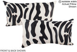 Zebra 12"x22" Brazilian Cowhide Pillow #A15845 by Hudson Hides
