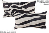 Zebra 12"x22" Brazilian Cowhide Pillow #A15850 by Hudson Hides