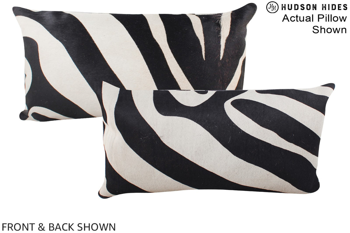 Zebra Cowhide Pillow #A15854