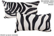 Zebra 12"x22" Brazilian Cowhide Pillow #A15856 by Hudson Hides