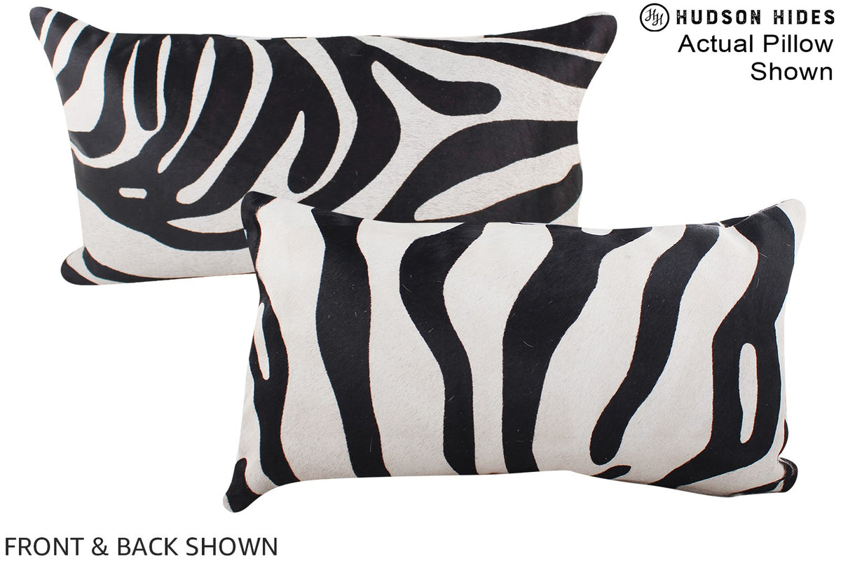 Zebra Cowhide Pillow #A15856
