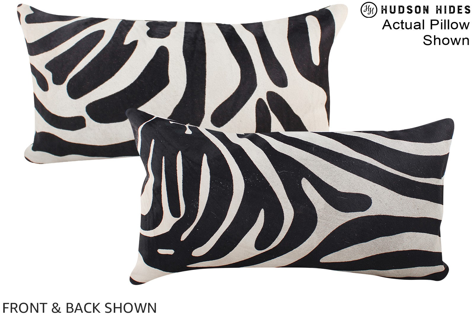 Zebra Cowhide Pillow #A15862
