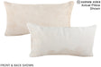Ivory with Beige 12"x22" Brazilian Cowhide Pillow #A15866 by Hudson Hides