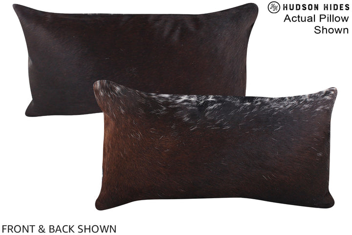 Chocolate 12"x22" Brazilian Cowhide Pillow #A15869 by Hudson Hides