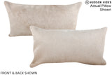 Champagne 12"x22" Brazilian Cowhide Pillow #A15872 by Hudson Hides
